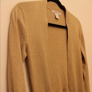 sparkly gold peplum sweater!